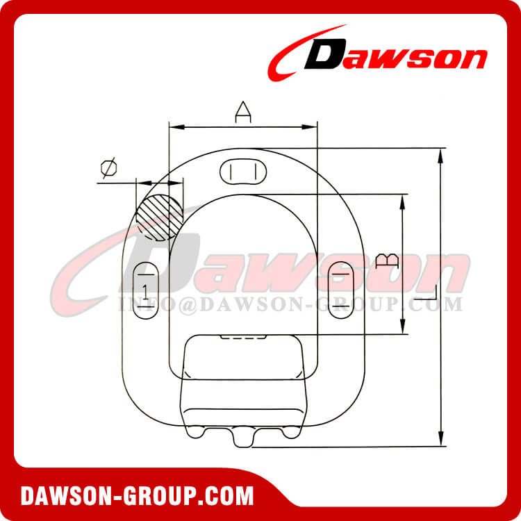 Grade 80 D Ring with Wrap, Lifting Points - Dawson Group Ltd. - China Manufacturer, Factory, Supplier