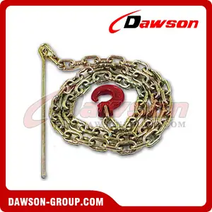 G70 Logging Chain Chokers, Grade 70 Chain with Clevis Forest Hook with Pin