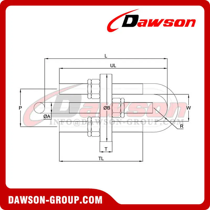 U-Adjuster Tensioner, Double Adjustable Shackle, Dog Bone Shackle, U Chain Tensioner