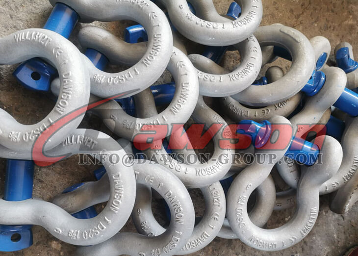 US Type Forged Alloy Screw Pin Anchor Shackle, High Strength S6 Bow Shackle - Dawson Group Ltd. - China Factory