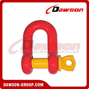 G8 Screw Type Alloy Dee Shackle, Chain Shackle with Screw Pin for Lifting