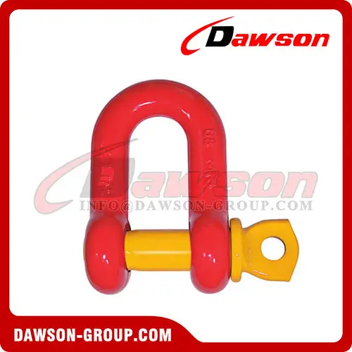 G8 Screw Type Alloy Dee Shackle, Chain Shackle with Screw Pin for Lifting