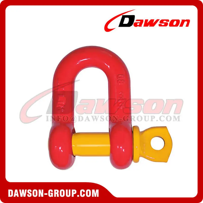 G8 Screw Type Alloy Dee Shackle, Chain Shackle with Screw Pin for Lifting