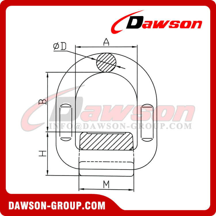 DS349 G80 Lifting Points, Drop Forged D Ring - Dawson Group Ltd. - China Manufacturer, Factory, Supplier