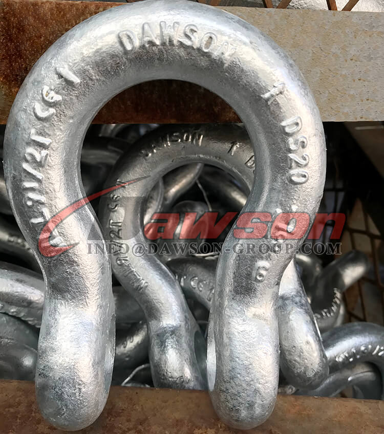 Dawson Brand Hot Dip Galvanized US Type Bow Shackle with Screw Pin - Dawson Group Ltd. - Manufacturer, Factory, Supplier, China