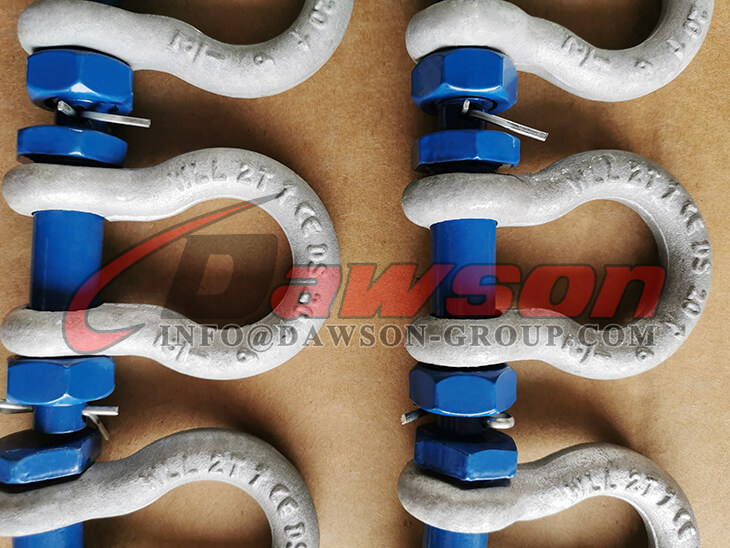 Other Related Products of Dawson Brand Hot Dip Galvanized US Type Bow Shackle with Screw Pin, S6 High Strength Screw Pin Anchor Shackle - Dawson Group Ltd. - China Factory