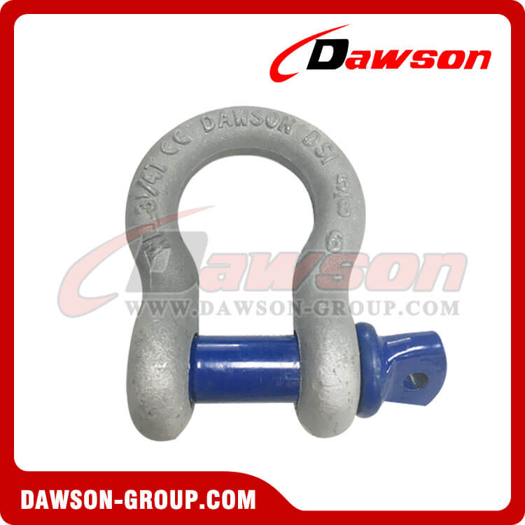 Dawson Brand Hot Dip Galvanized US Type Bow Shackle with Screw Pin, S6 High Strength Screw Pin Anchor Shackle - Dawson Group Ltd. - China Manufacturer, Factory, Supplier