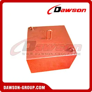Orange Concrete Sinker for Offshore Platform / Mooring System