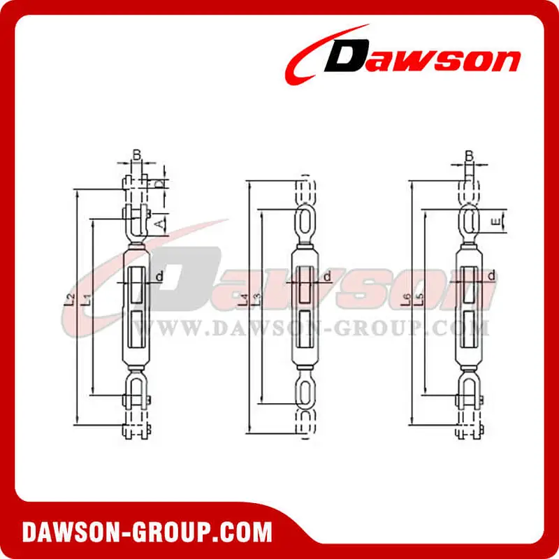 Shipping Open Turnbuckles