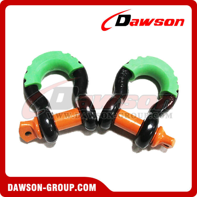 Dawson Drop Forged Bow Shackle with PU Protection for Towing & Recovery Strap, S6 Screw Pin Anchor Shackles - Dawson Group Ltd. - China Manufacturer, Factory