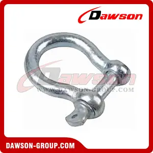 European Type Commercial Galv. Bow Shackle, Screw Pin Anchor Shackle