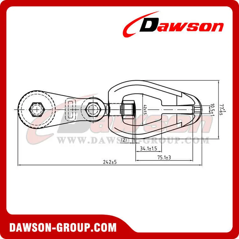 G80 Swivel Connector with Roller Sheave for Forestry Logging