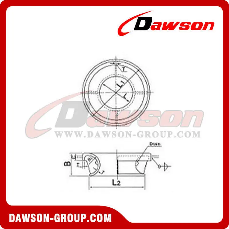 Marine Bulwark Mounted Chock