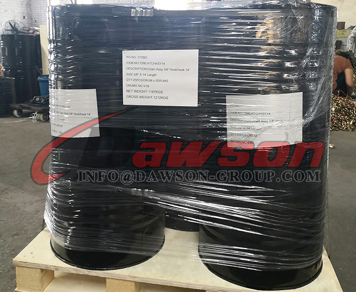 G70 Trailer Safety Chains Assembly with Slip Clevis Hook & Latch on Each End - Dawson Group Ltd. - China Manufacturer, Supplier