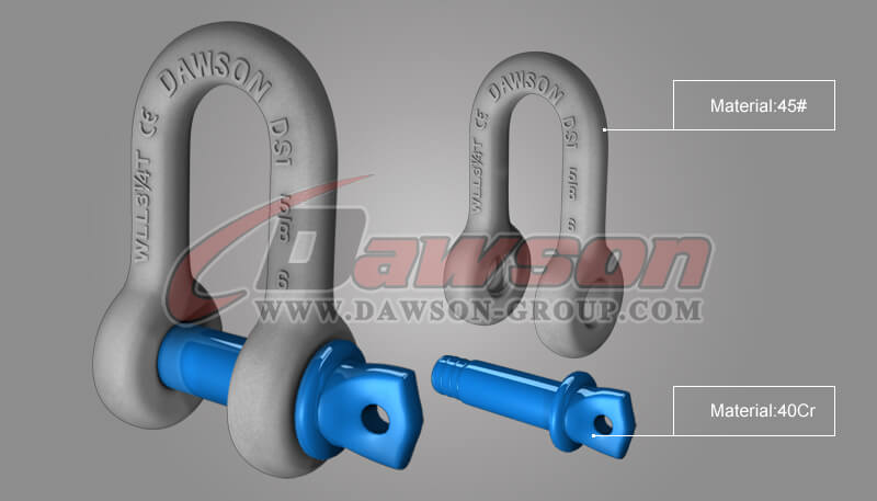 High Strength S6 Screw Pin Dee Shackle - Dawson Group Ltd. - Manufacturer, Factory, Supplier