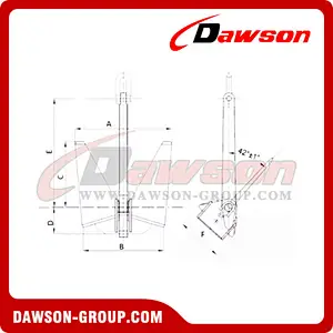 Pool HHP Anchor Type N / High Holding Power Pool Anchors