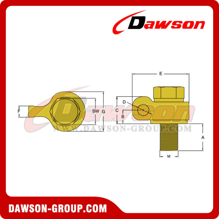 DS882 G80 Heavy Duty Swivel Hoist Ring - Dawson Group Ltd. - China Manufacturer, Factory