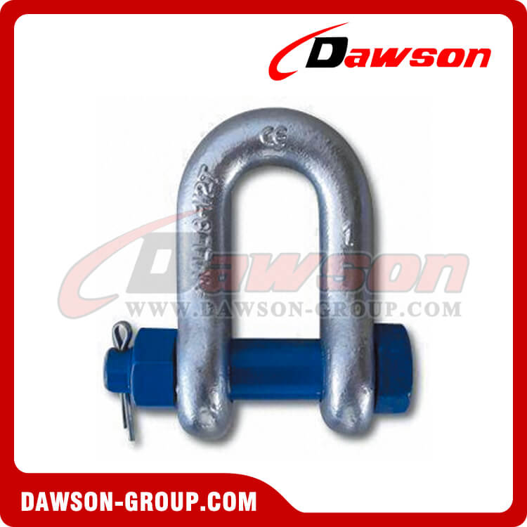 US Type Forged Alloy High Tensile Bolt Type Chain Shackle with Safety Pin and Nut - Dawson Group Ltd. - China Manufacturer, Factory, Supplier