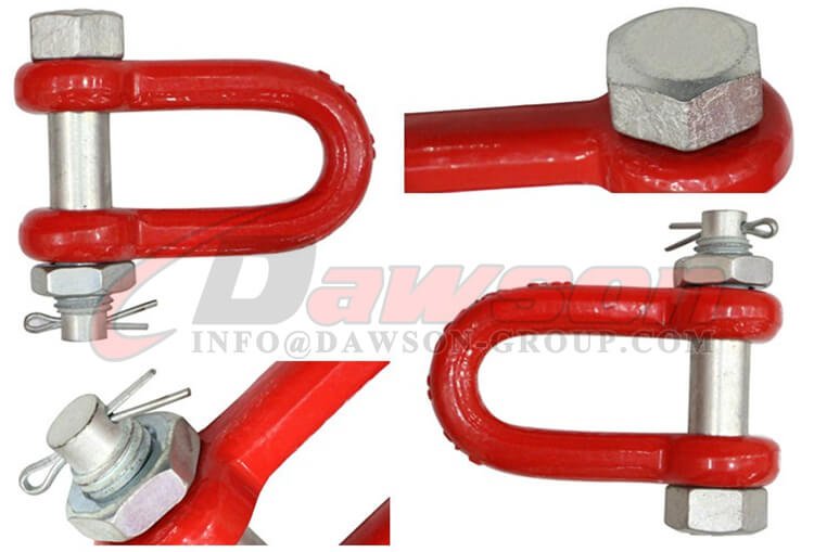 DS049 G80 Bolt Type Dee Shackle, Chain Shackle with Bolt for Lifting - Dawson Group Ltd. - Manufacturer, Factory, Supplier