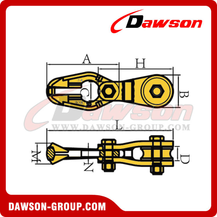 DS630 Grade 80 Plastic Spraying Logging Connector For Deforestation - Dawson Group Ltd. - China Manufacturer, Supplier
