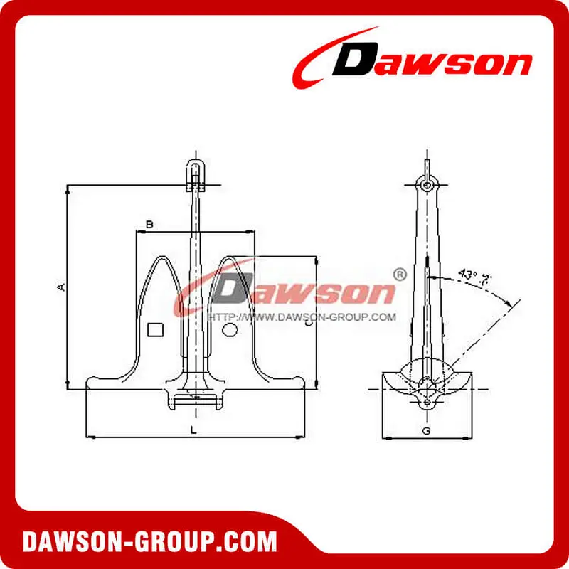 Snug Stowing Anchor Bolt Type