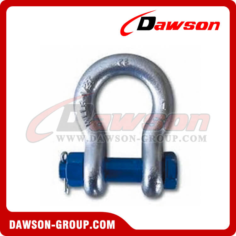 US Type Bolt Type Anchor Shackle with Safety Pin and Nut, S6 Bolt Type Bow Shackle - Dawson Group Ltd. - China Manufacturer, Factory, Supplier