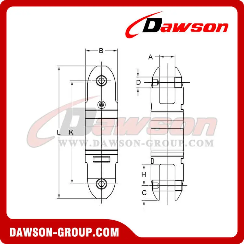 G80 Bullet Style Jaw & Jaw Angular Contact Bearing Swivels for Lifting Rigging