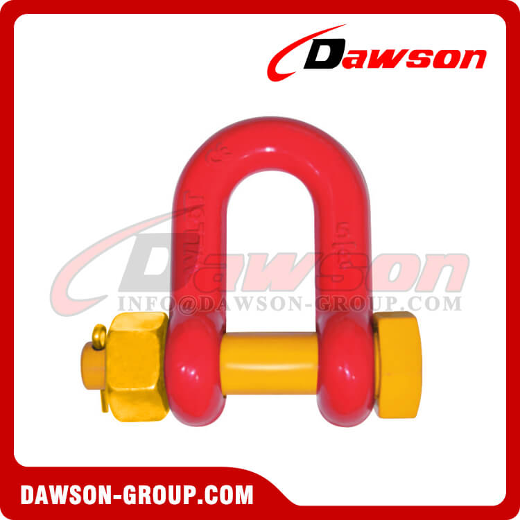 G8 Bolt Type Alloy Dee Shackle for Lifting, Chain Shackle with Safety Pin - Dawson Group Ltd. - China Manufacturer, Factory, Supplier