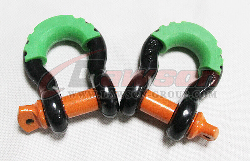 Dawson Drop Forged Bow Shackle with PU Protection for Towing & Recovery Strap, S6 Screw Pin Anchor Shackles - Dawson Group Ltd. - , Factory, Supplier, Factory