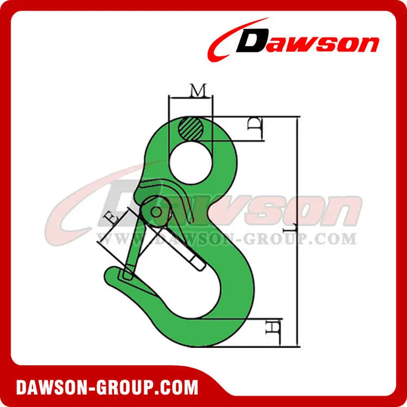 Grade 80 Special Eye Hook with Latch