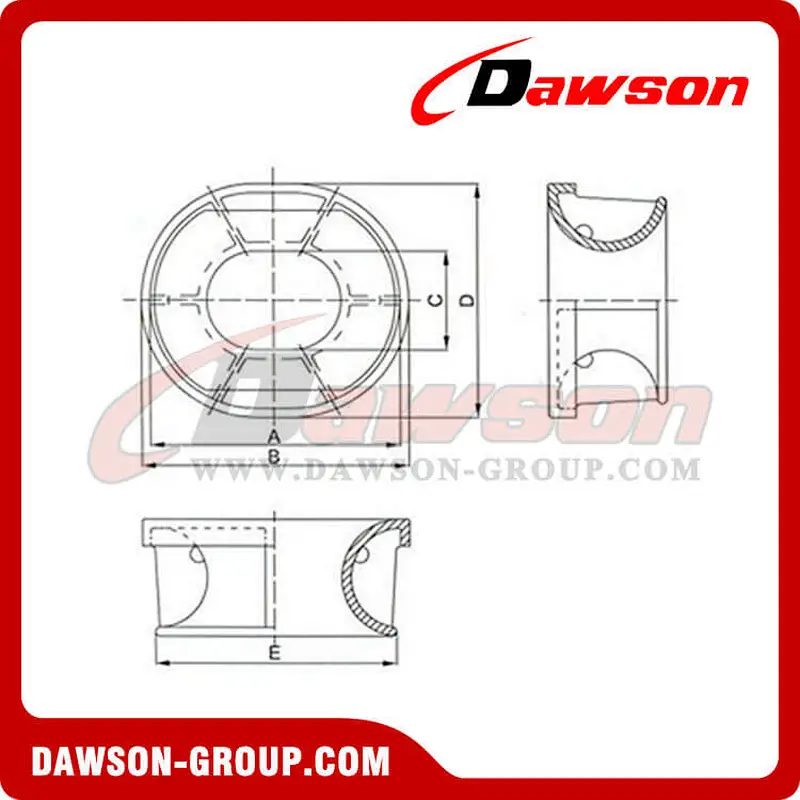 Marine Bulwark Mounted Chock