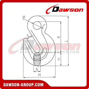 DS125 G70 and G43 Forged Eye Grab Hook