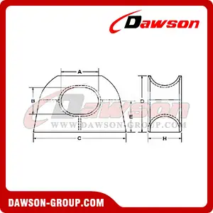Marine Deck Mounted Chock