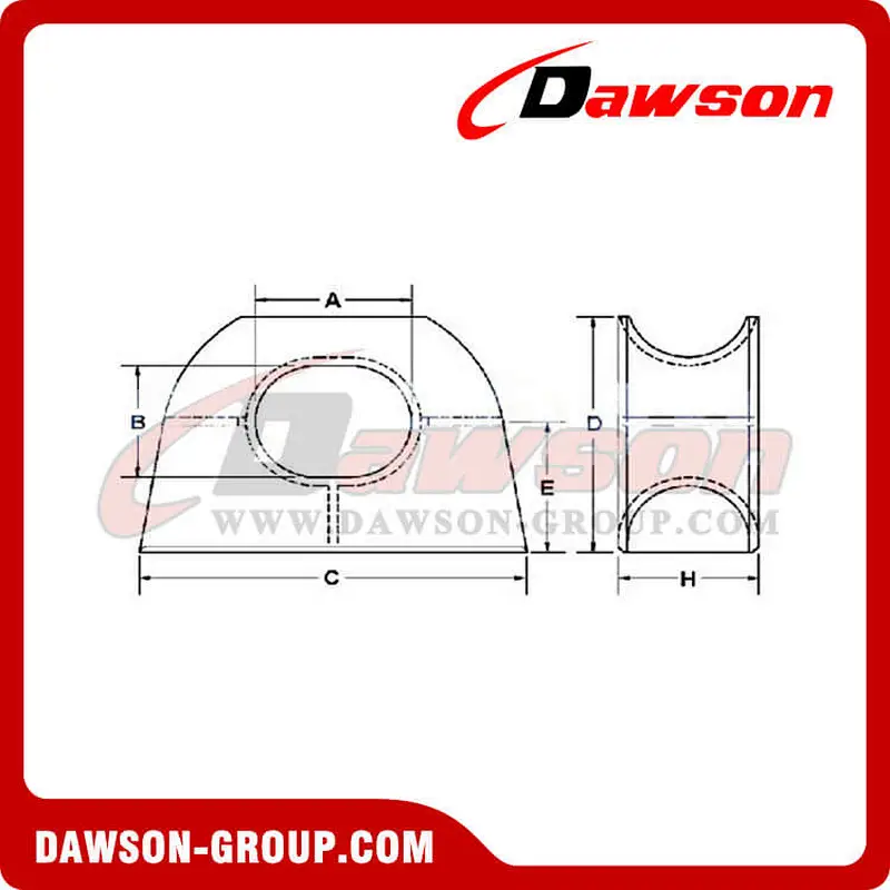 Marine Deck Mounted Chock