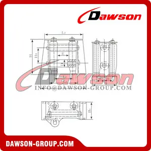 Fairlead with Horizontal Roller(5 rollers)