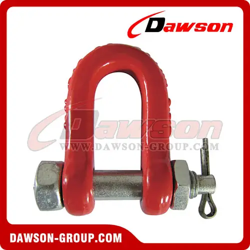 G80 Bolt Type Dee Shackle, Chain Shackle with Bolt for Lifting