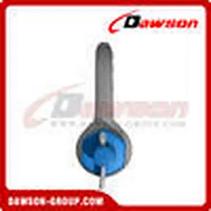Dawson Brand Hot Dip Galvanized US Type Chain Shackle with Safety Pin, S6 Bolt Type Dee Shackle
