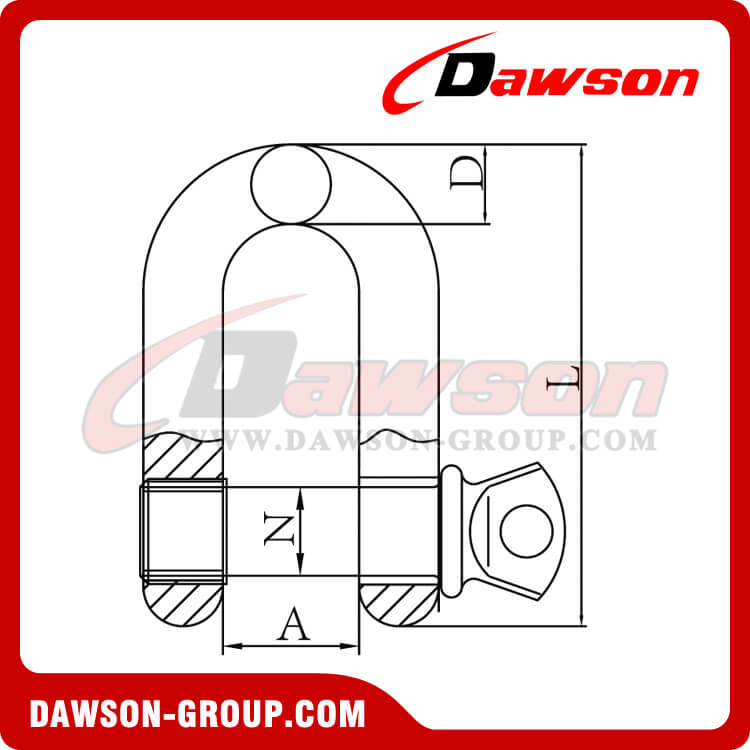 DS365 High Strength Screw Type Dee Shackle for Lifting - Dawson Group Ltd. - China Manufacturer, Factory