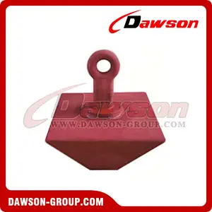 Red Painted Casting Mooring Pyramid Anchor