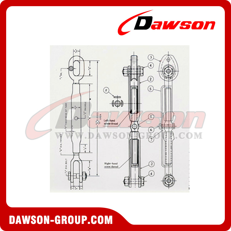 Japan Rigging Screw JIS-F3430-1977 - Dawson Group Ltd. - China Manufacturer, Factory