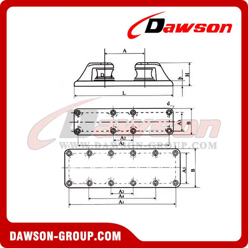 Double cast roller chock