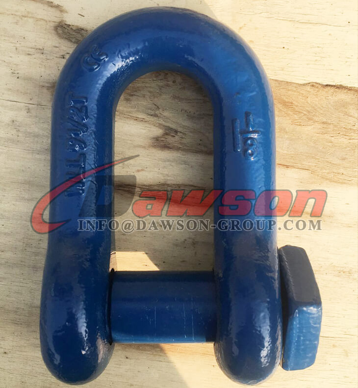 Forged Trawling Dee Shackle with Square Head Oversize Pin, Fishing Shackle - Dawson Group Ltd. - Manufacturer, Supplier