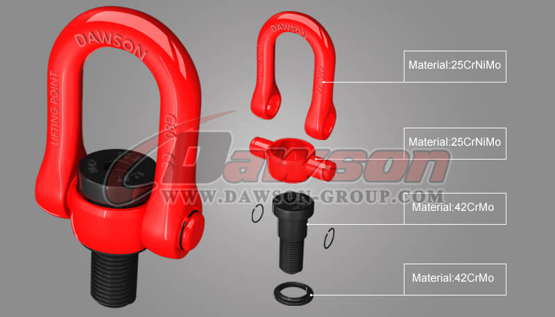 G80 Alloy Steel Swivel Hoist Ring for Lifting - Dawson Group Ltd. - China