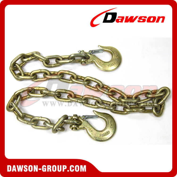 G70 Trailer Safety Chains Assembly with Slip Clevis Hook & Latch on Each End - Dawson Group Ltd. - China Manufacturer, Factory