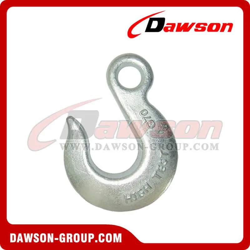 DS126 G70 Grade 70 A-324 Forged Alloy Eye Slip Hook, G43 Grade 43 H-324 Forged Eye Slip Hook for Lashing