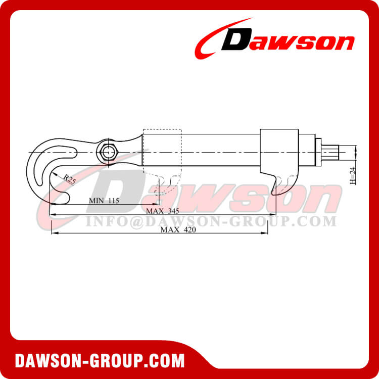 Speed Lashing Turnbuckle with Hook, Speed Lashing for Boat - Dawson Group Ltd. - China Manufacturer, Factory