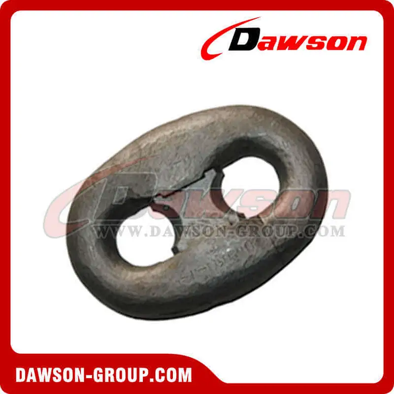 Black Painted Connecting Link Kenter Shackle for Oil Platform Mooring Chain