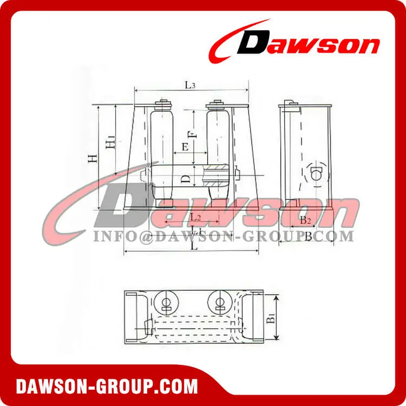 3 Rollers Fairlead