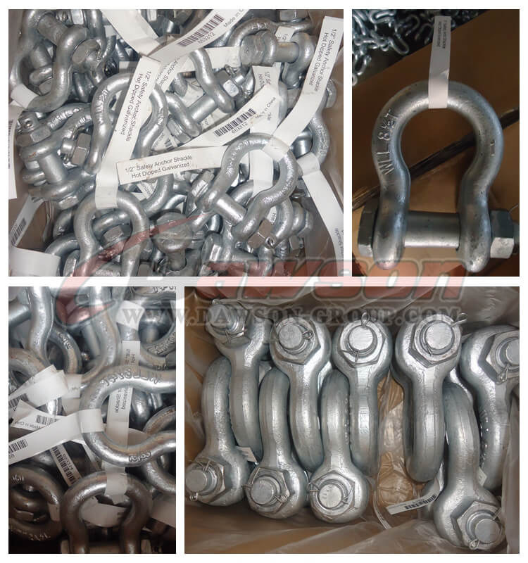 DS362 High Strength Bolt Type Bow Shackle - Dawson Group Ltd. - China Factory, Supplier
