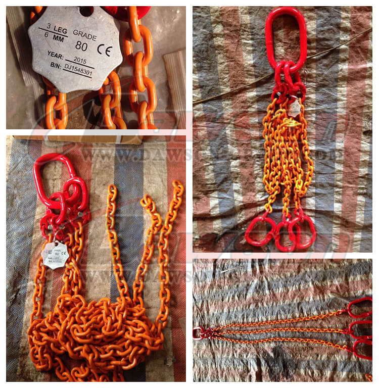 Grade 80 Triple Leg Chain Sling Grade 80 Chain Sling for Lifting & Lashing - Dawson Group Ltd. - Factory, Supplier
